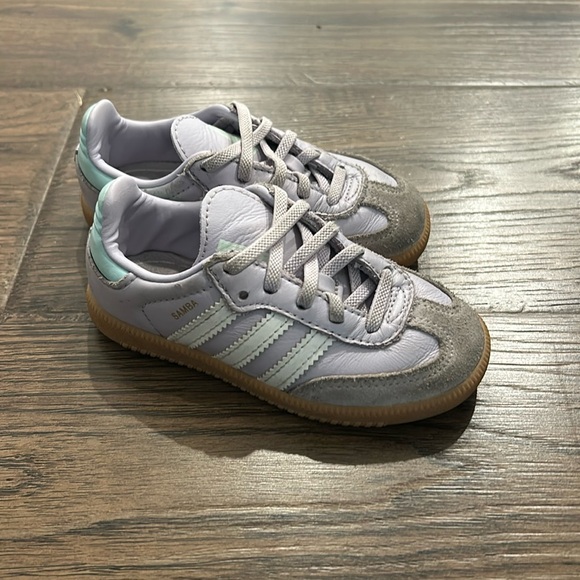 Adidas Toddler Samba Sneakers - light purple and Mint - Picture 1 of 6